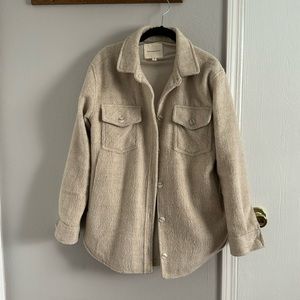 Women’s Thread & Supply Cream Shirt Jacket / Shacket Size small